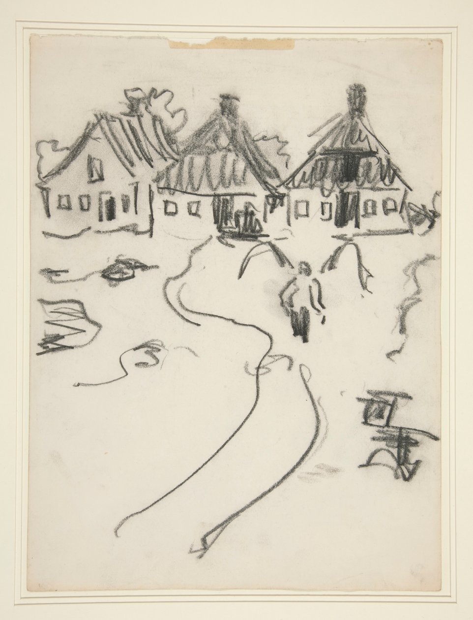 Trzy domy autorstwa Ernst Ludwig Kirchner