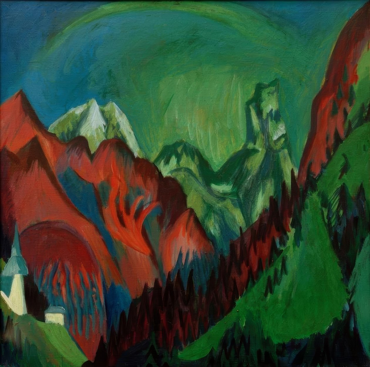 Tinzenhorn - Zügenschlucht bei Mon– stein autorstwa Ernst Ludwig Kirchner