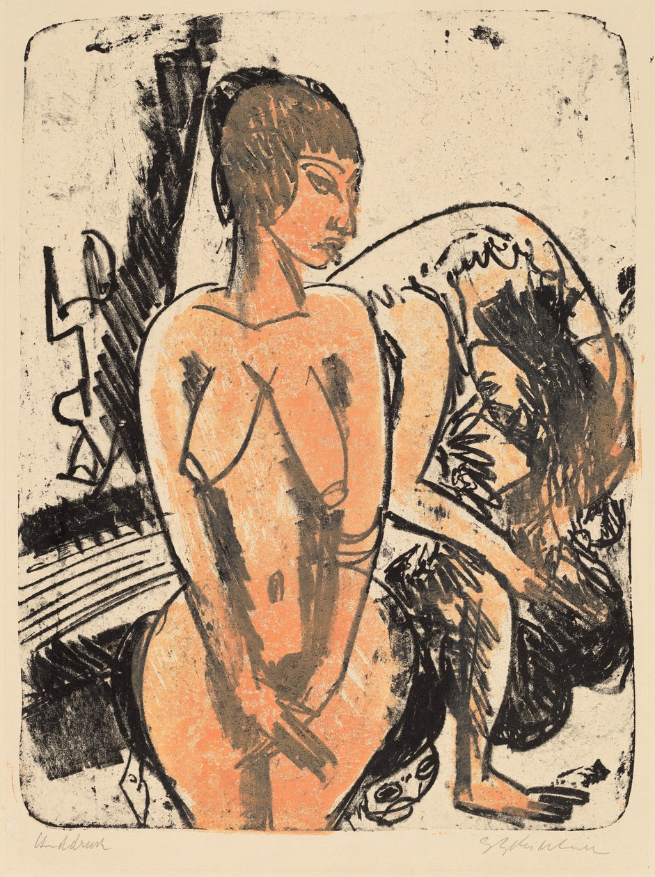 Dwie kobiety autorstwa Ernst Ludwig Kirchner