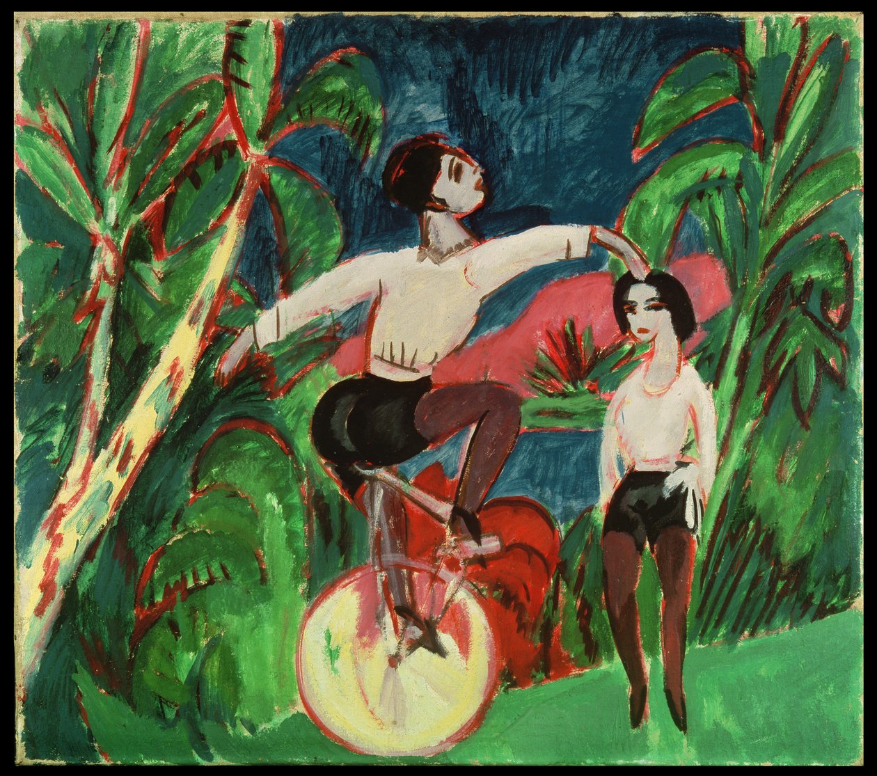 Jeździec na monocyklu autorstwa Ernst Ludwig Kirchner