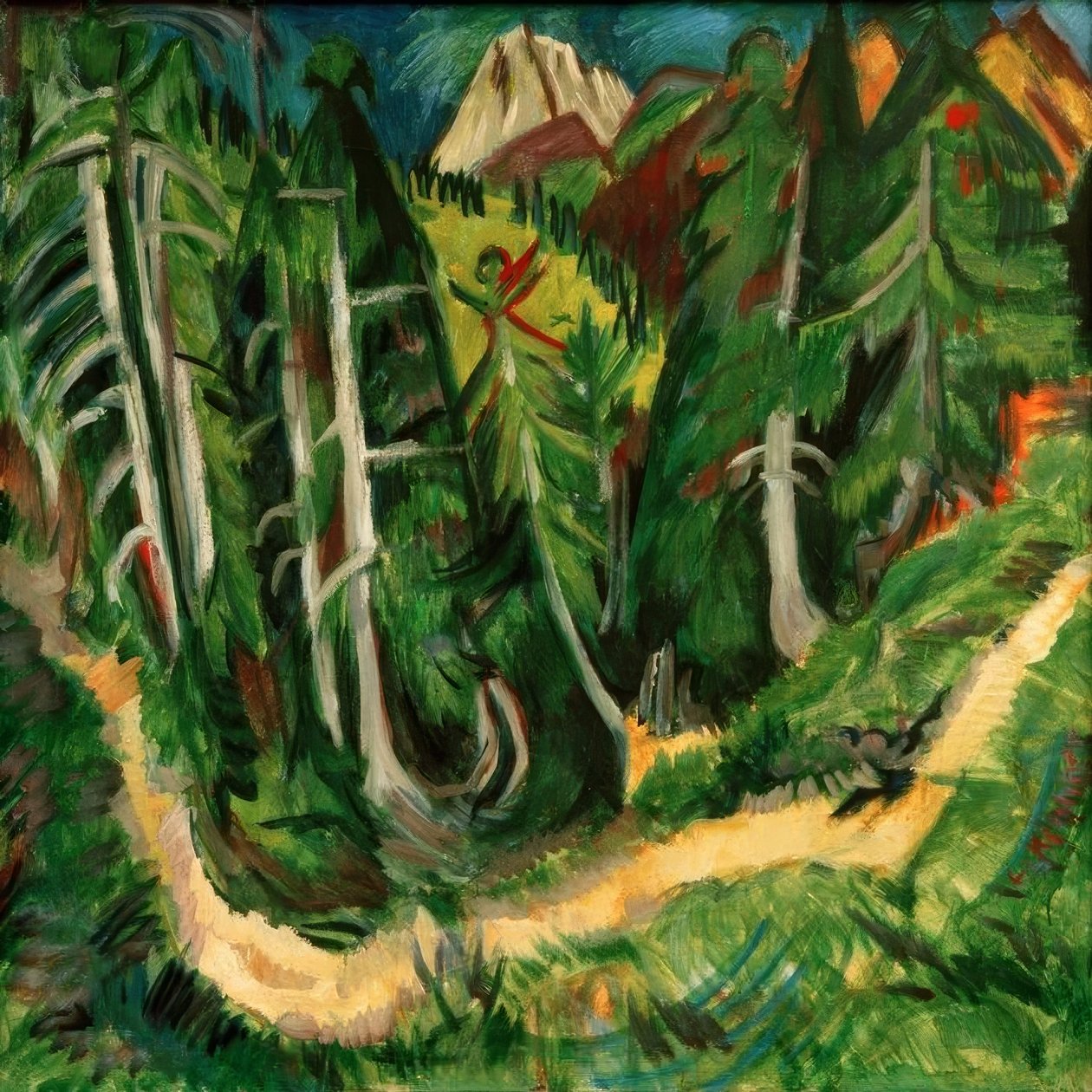 Wolfsschlucht Staffel autorstwa Ernst Ludwig Kirchner