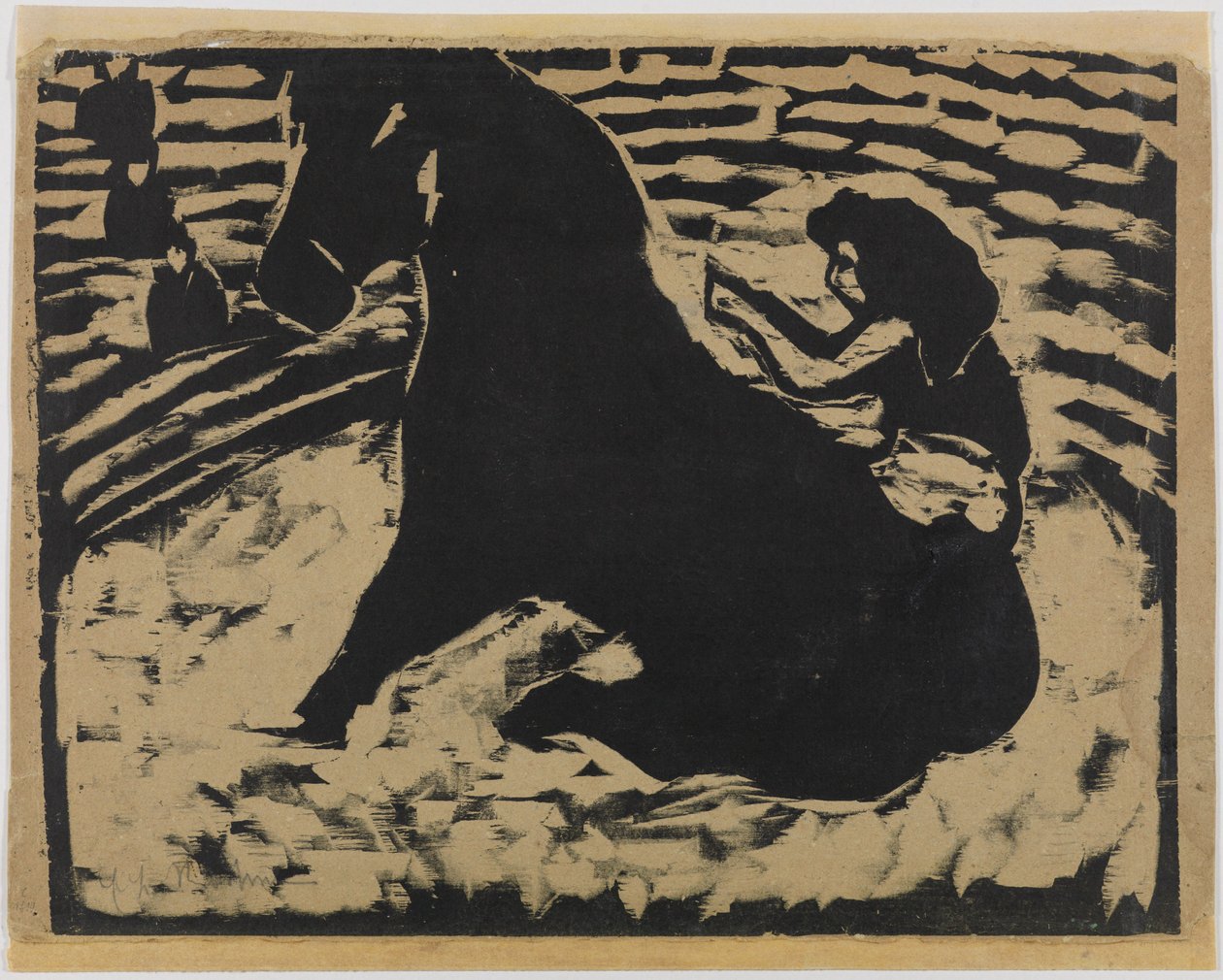 Cyrkowa jeźdźczyni - Artystka na czarnym kucyku autorstwa Ernst Ludwig Kirchner