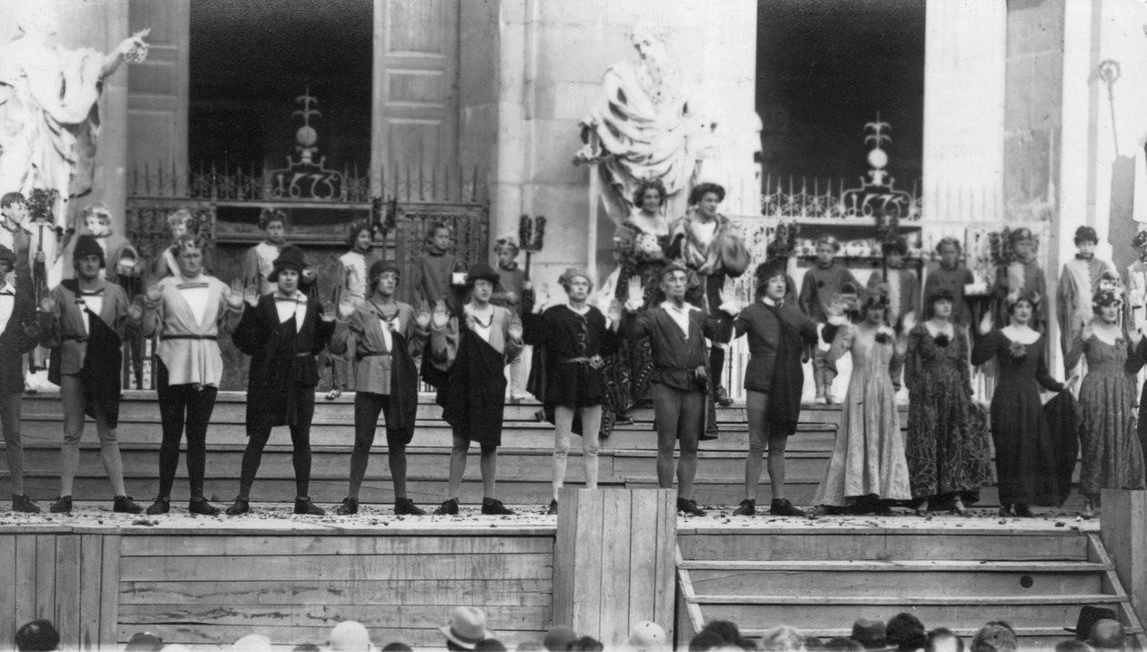Spektakl Jedermanna, Festiwal w Salzburgu, Austria, XX w. autorstwa Ernst Maier