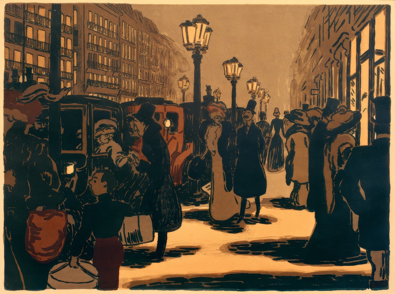 Paryska scena uliczna autorstwa Ernst Matthes