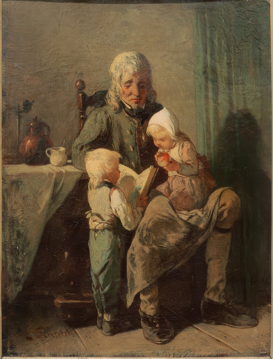 Dziadek i wnuki autorstwa Ernst Schalck