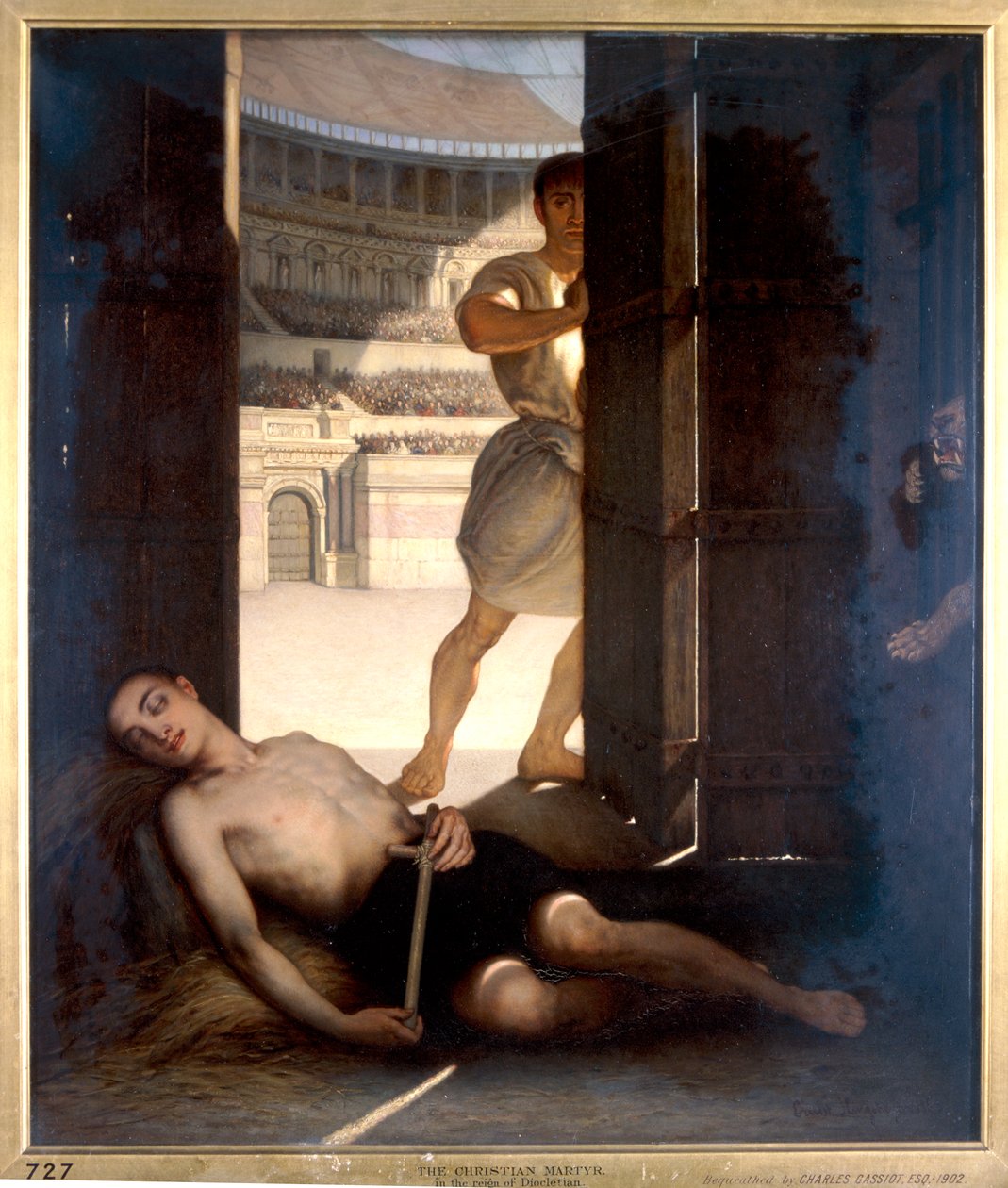 „Chrześcijański męczennik”, 1863 r. autorstwa Ernst Slingeneyer