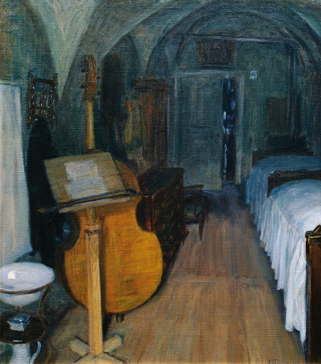 Skrzypce basowe autorstwa Ernst Stohr