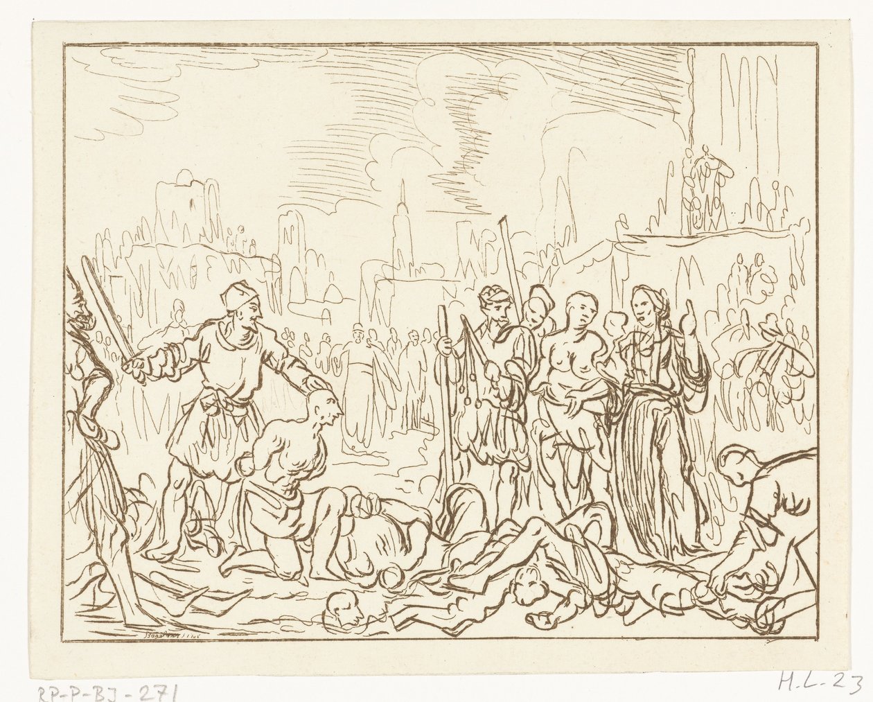 Felicitas ze ściętą siedmioma synami autorstwa Ernst Willem Jan Bagelaar