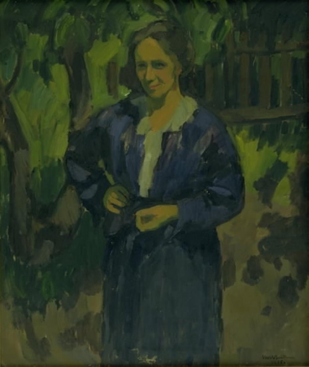 Dama w ogrodzie. Anna Thorup autorstwa Ernst Zeuthen