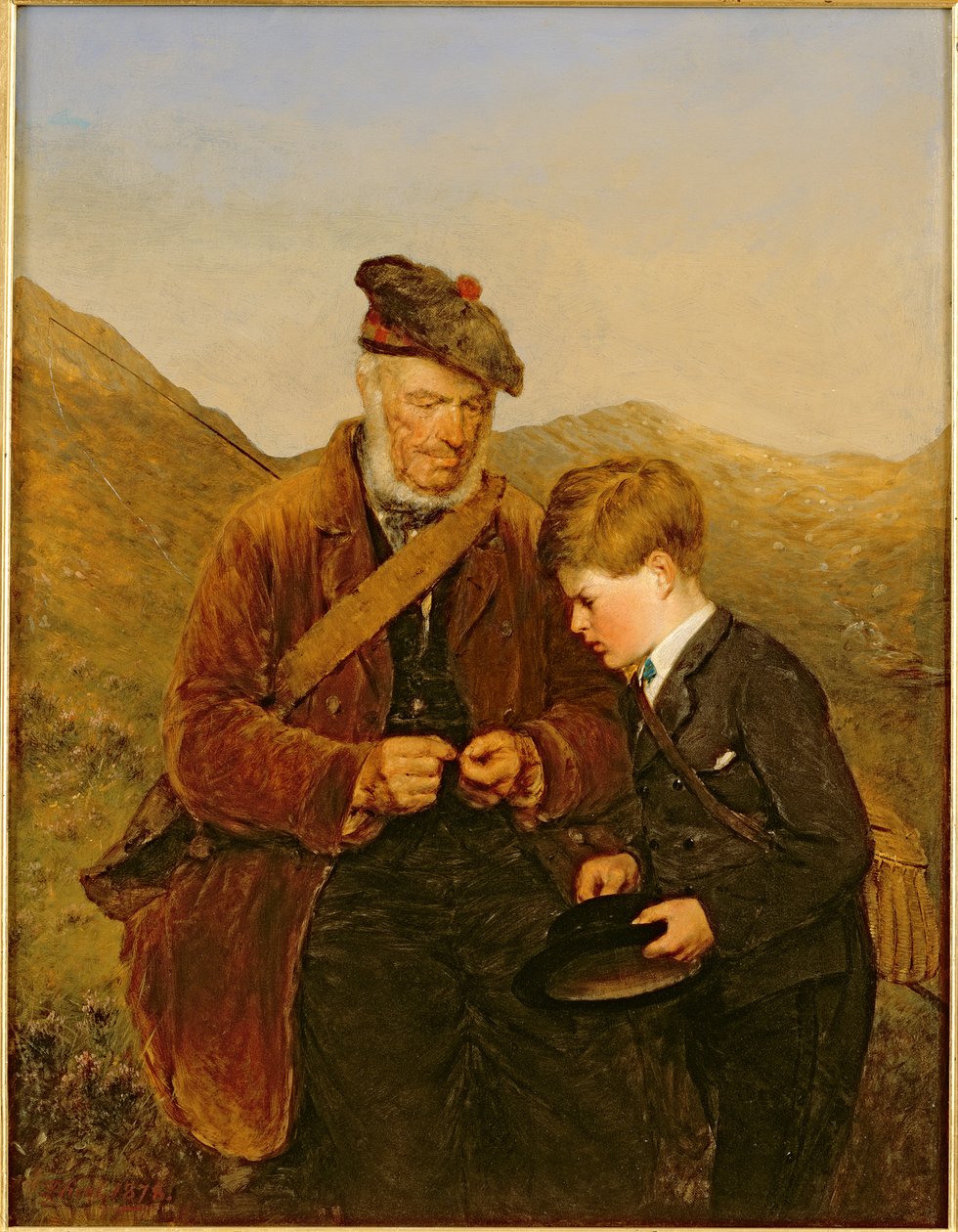 Chętny uczeń, 1878 autorstwa Erskine Nicol