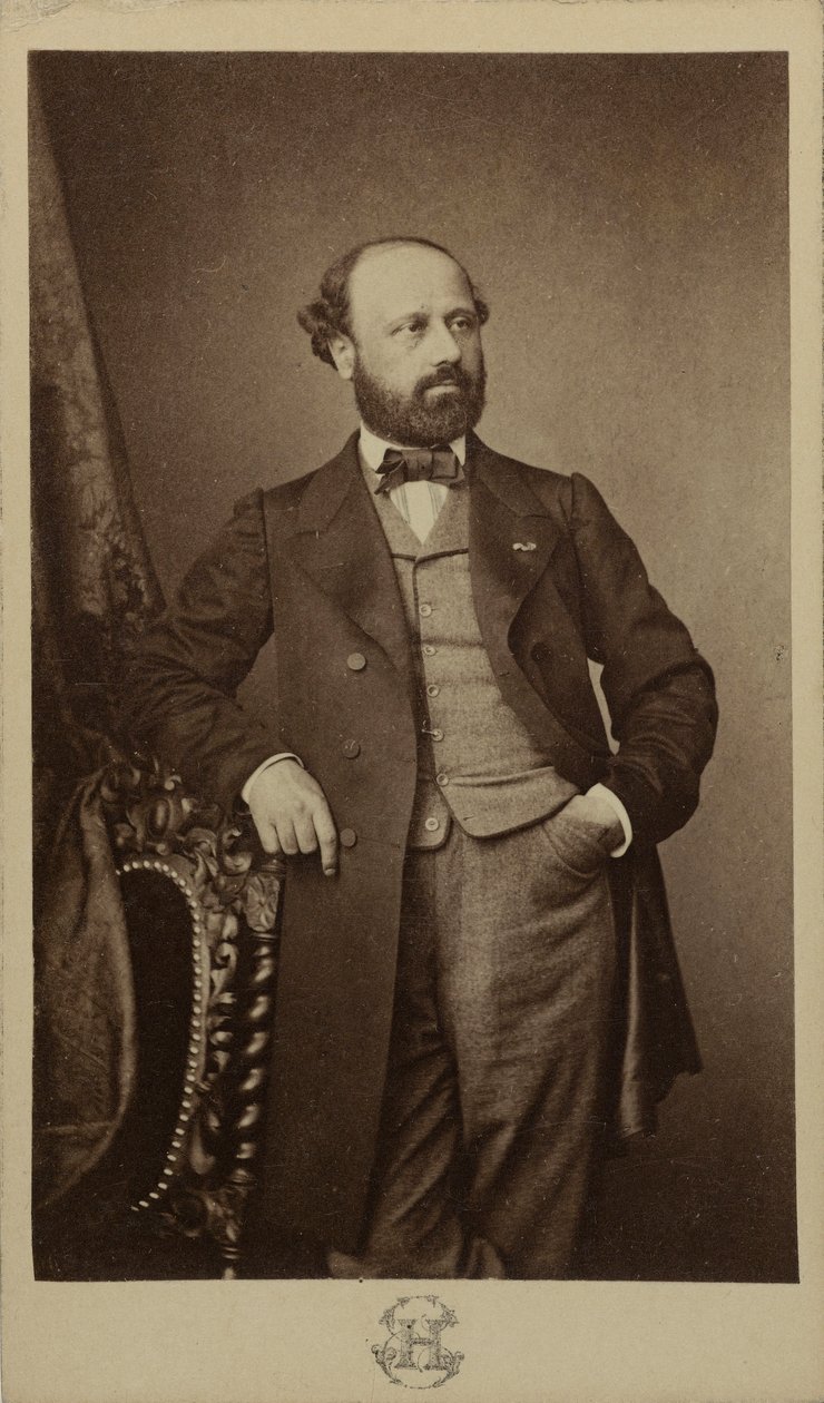 Portret kompozytora François Bazina 1816-1878, ok. 1760. autorstwa Erwin Hanfstaengl