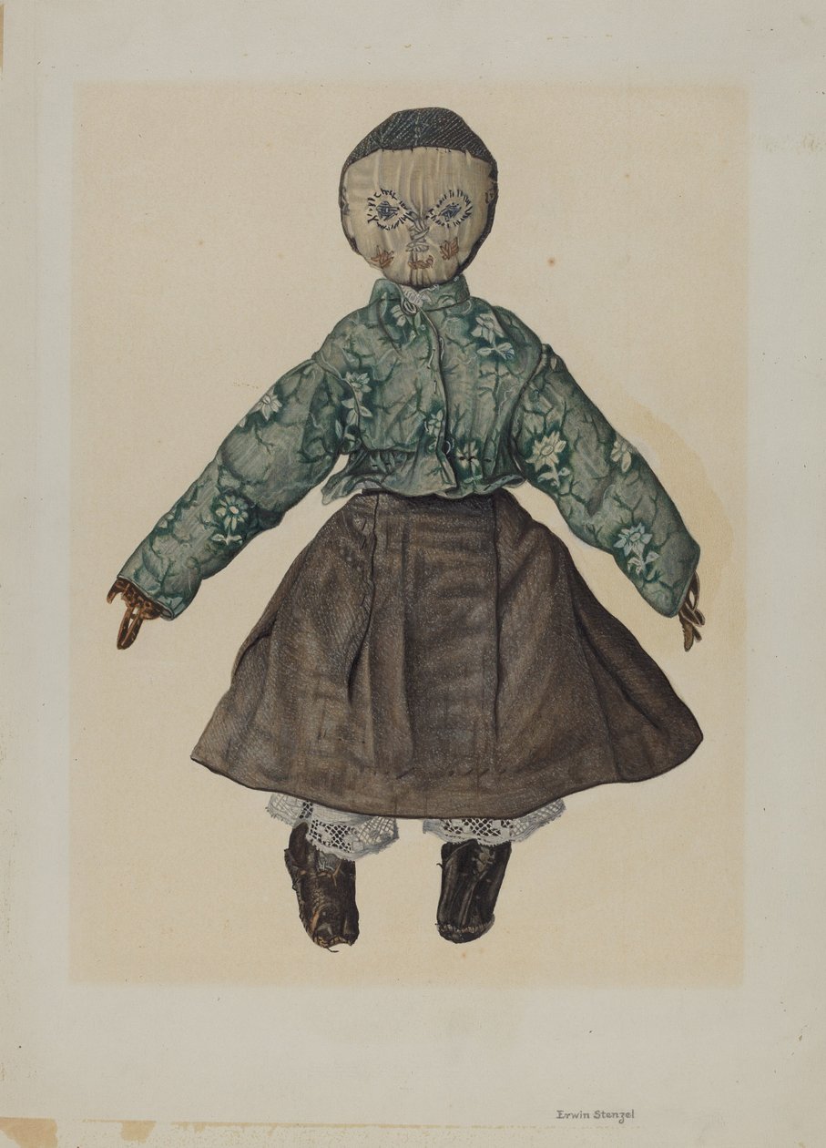Szmaciana lalka autorstwa Erwin Stenzel