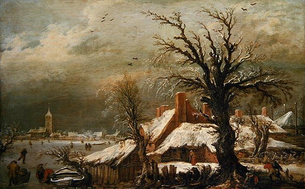 Zimowy krajobraz autorstwa Esaias I van de Velde