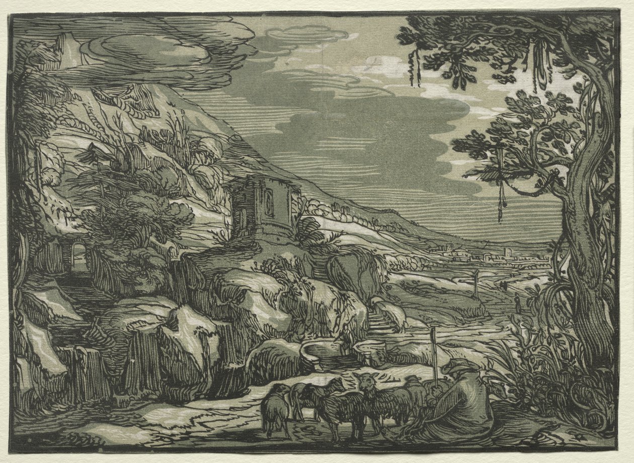 Krajobraz arkadyjski autorstwa Esaias van de Velde