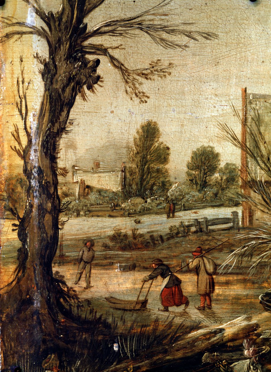 Zima, XVII wiek autorstwa Esaias van de Velde