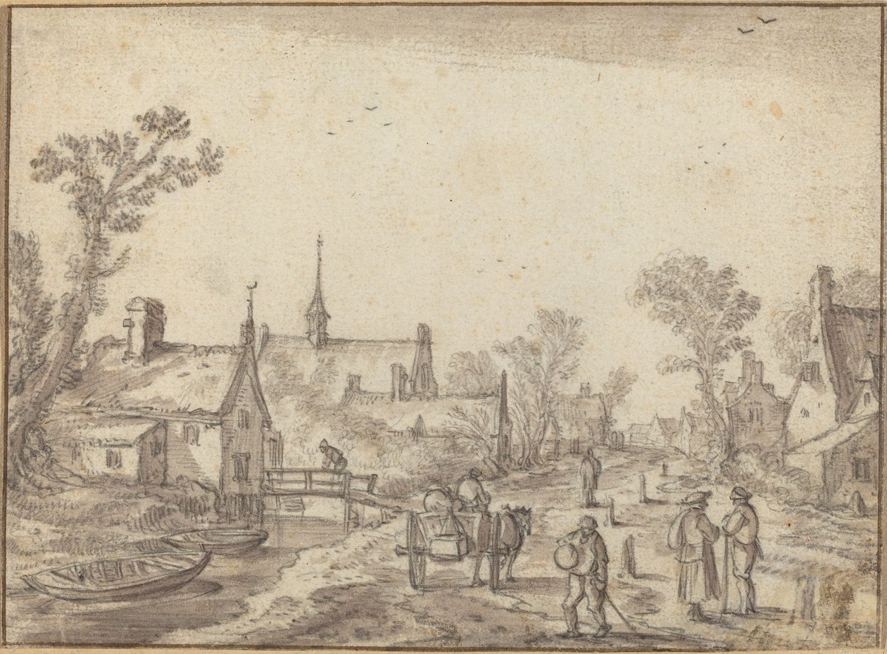 Ulica Wiejska autorstwa Esaias van de Velde I