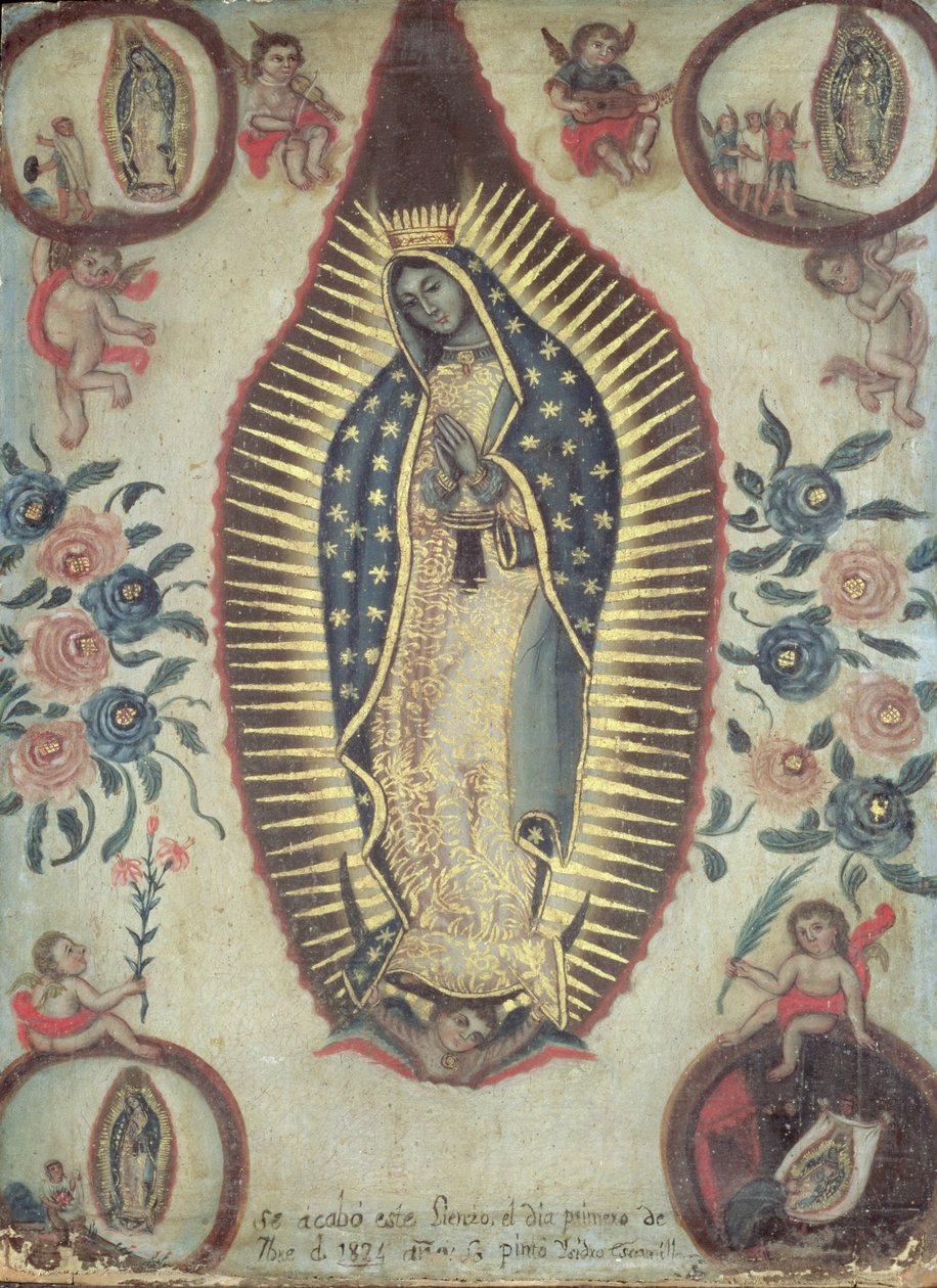 Dziewica z Guadalupe, 1824 autorstwa Escamilla Isidro