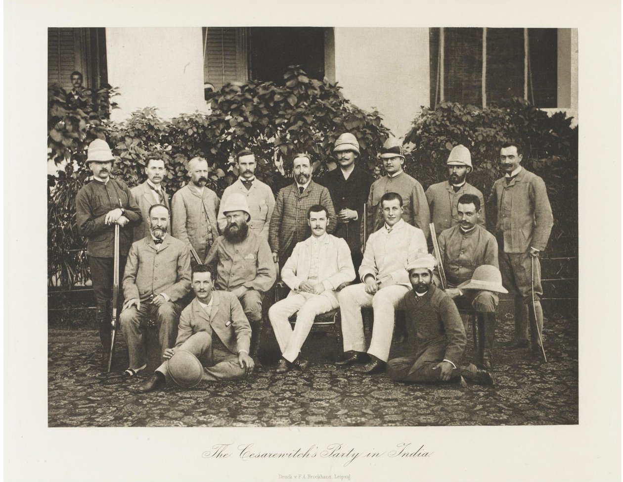 Carewicz Mikołaj Aleksandrowicz z Rosji odwiedzając Indie, 1891 autorstwa Esper Esperovich Ukhtomsky