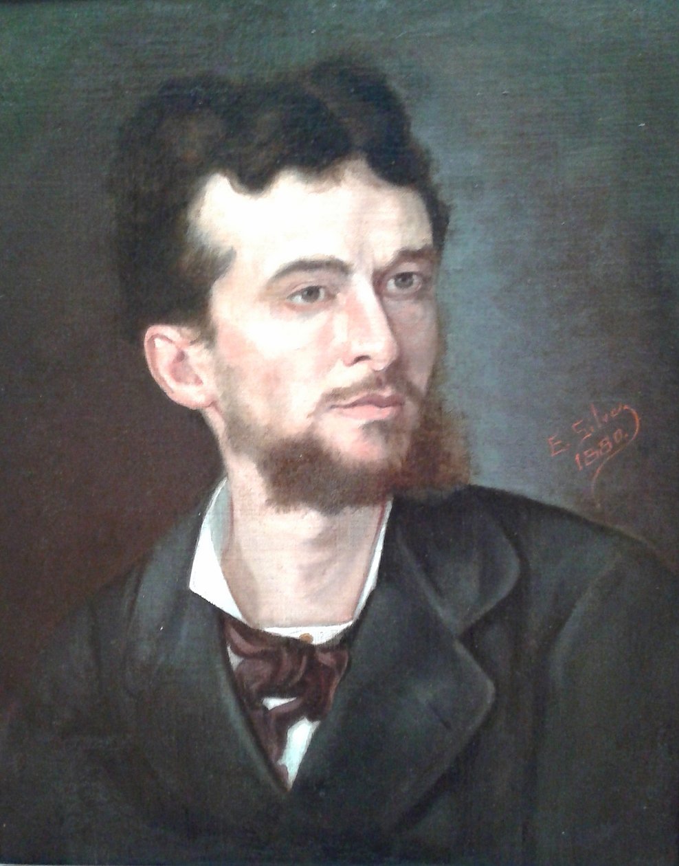 Portret malarza Giovanniego Battisty Castagneto autorstwa Estevão Silva