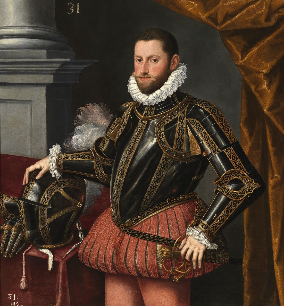 Arcyksiążę Diego Ernesto Austrii autorstwa Estilo de Alonso Sánchez Coello