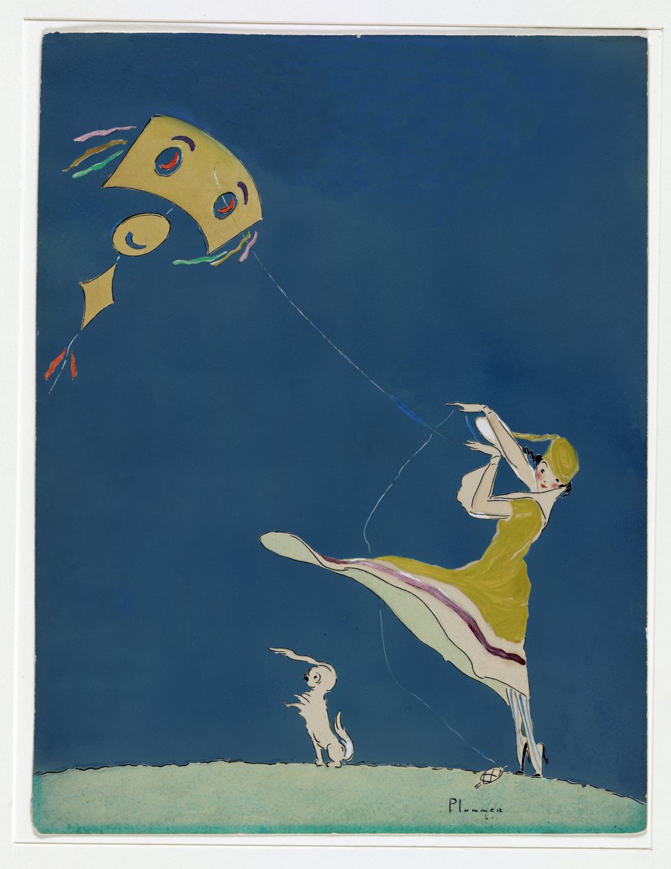 Dziewczyna z latawcem, Vanity Fair Cover, maj 1917, wyd. 1917 autorstwa Ethel McClellan Plummer