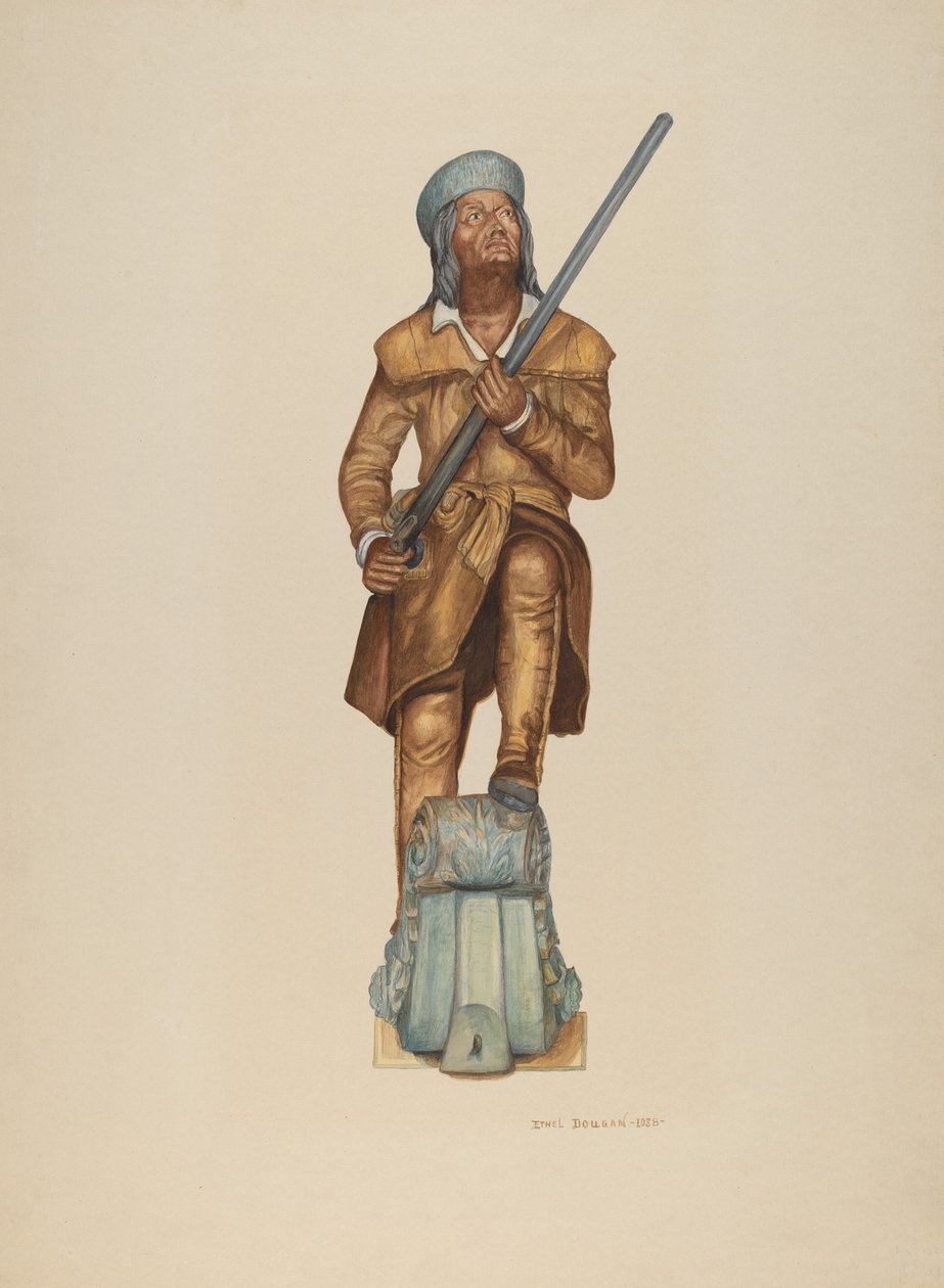 Figurant: Davy Crockett, 1938. autorstwa Ethel Dougan