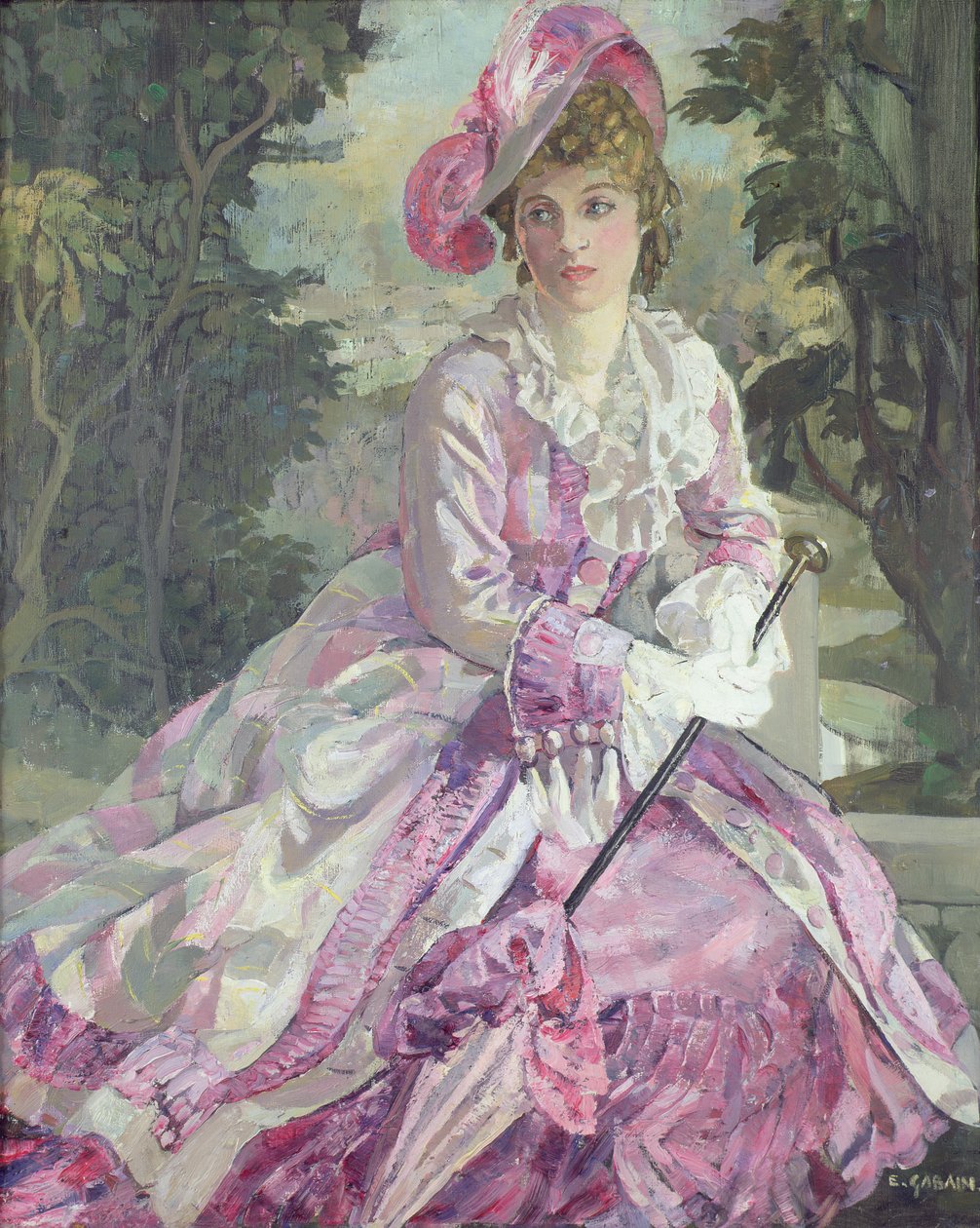 Adelaide Stanley jako Kate (olej na płótnie) autorstwa Ethel Gabain