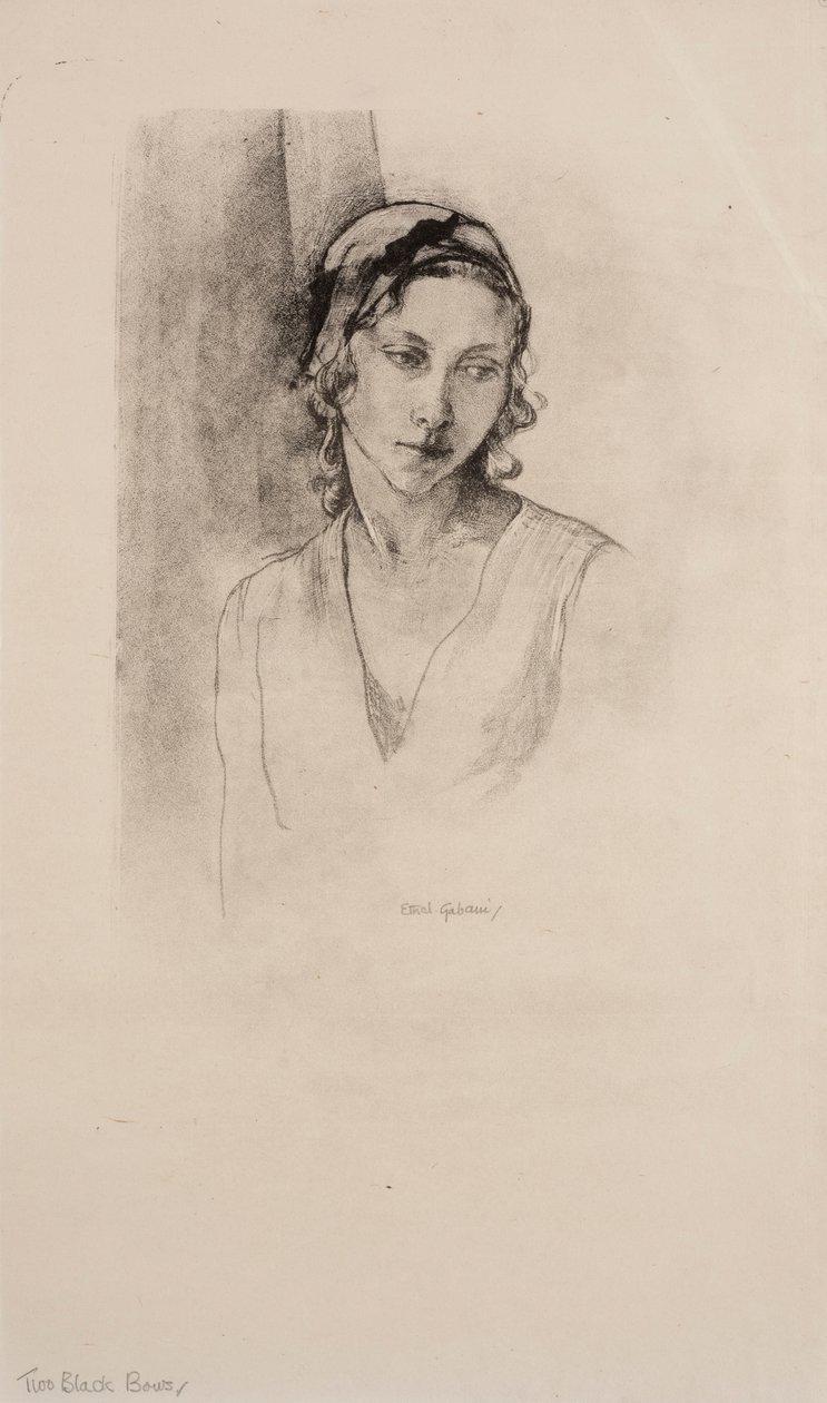 Dwie czarne łuki autorstwa Ethel Gabain