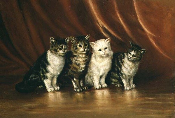 Cztery koty autorstwa Ethel Leigh