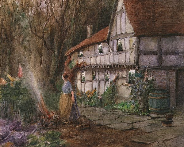 Jesienne ognisko autorstwa Ethel Wane