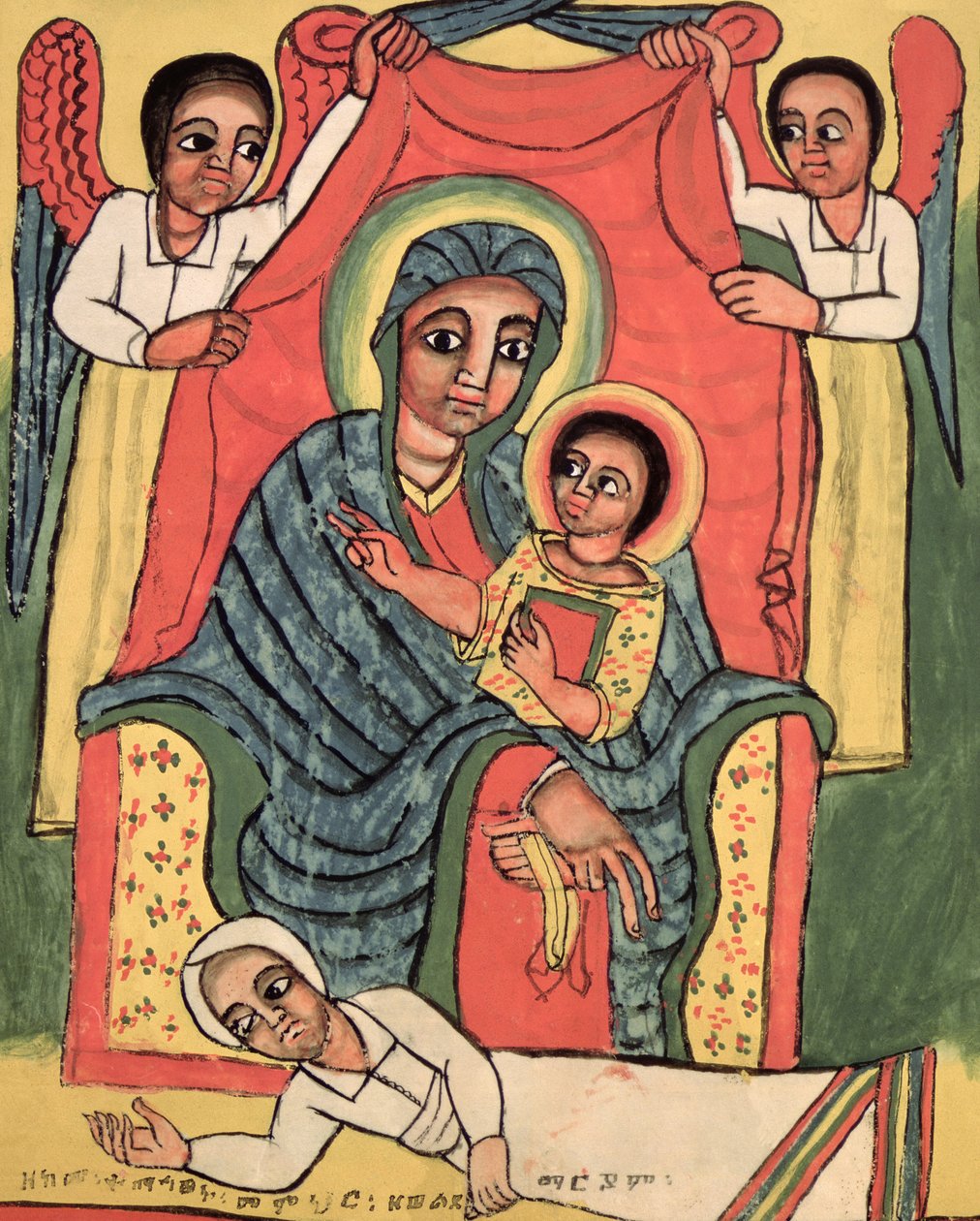 W.930 fol.46v Madonna z Dzieciątkiem autorstwa Ethiopian School