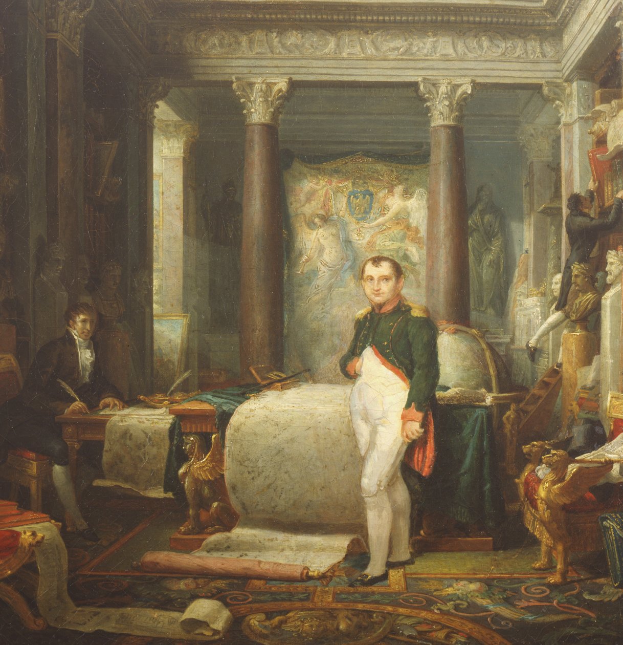 Napoleon w swoim biurze autorstwa Etienne Barthelemy Garnier
