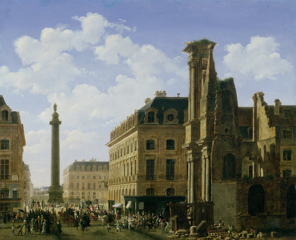Miejsce Vendome, 1808 autorstwa Etienne Bouhot