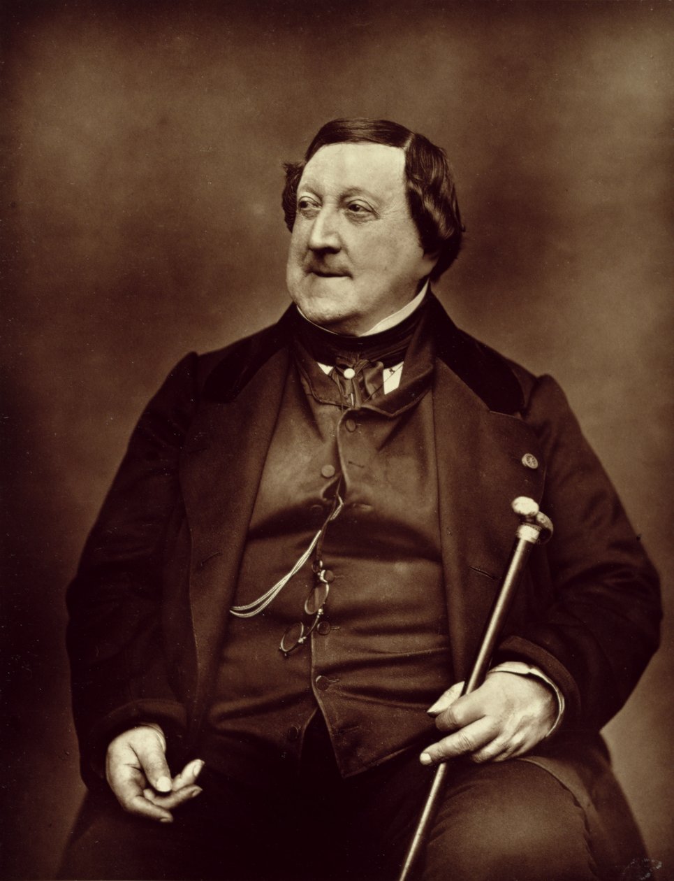 Gioacchino Rossini (1792-1868) z „Galerie Contemporaine”, 1877 autorstwa Etienne Carjat