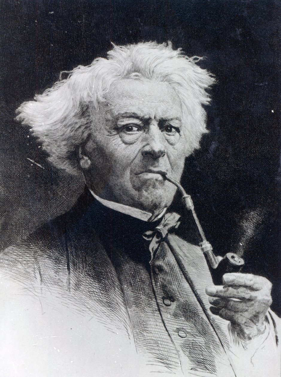 Jean-Baptiste Camille Corot autorstwa Etienne Gabriel Bocourt