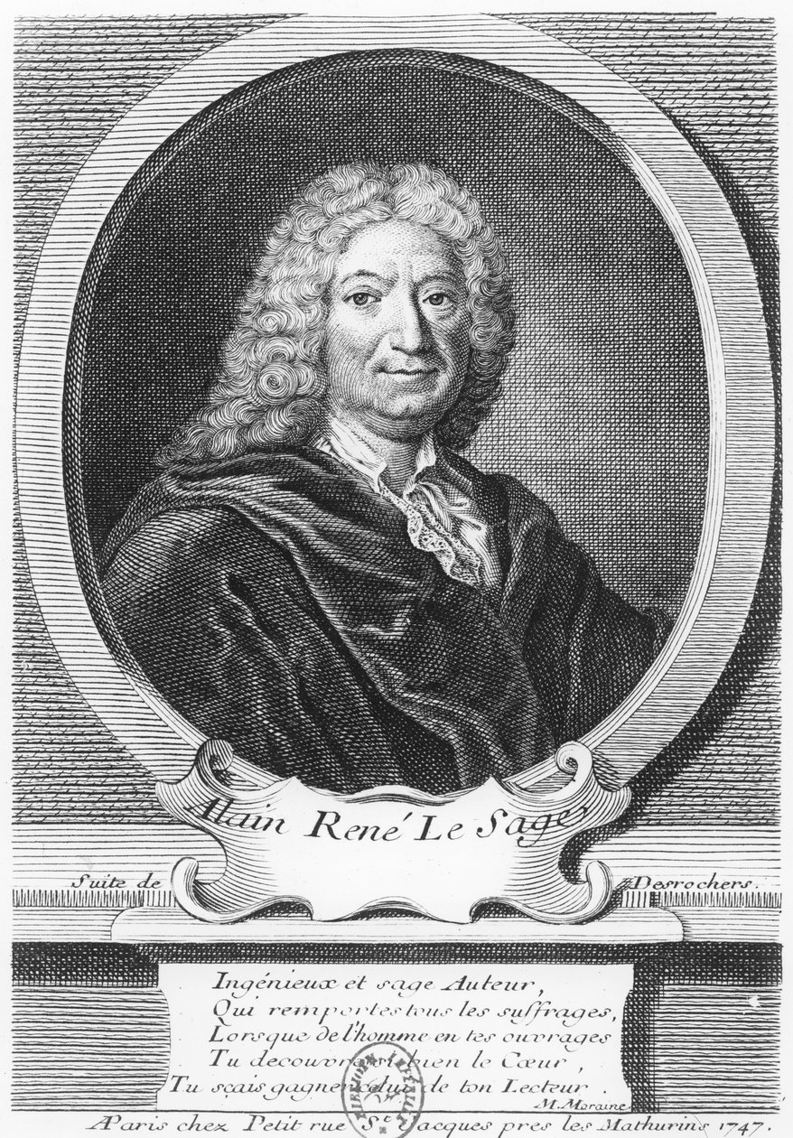 Alain René Lesage autorstwa Etienne Jehandier Desrochers