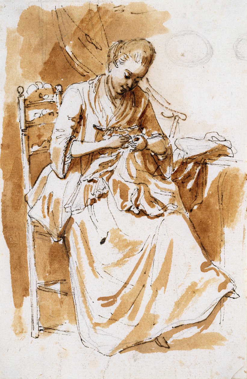 Hafciarka (wc i tusz na papierze) autorstwa Etienne de Lavallee Poussin