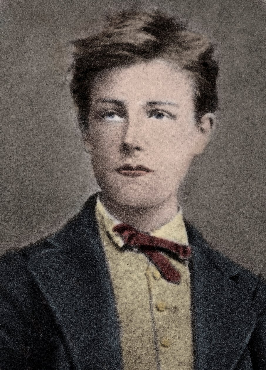 Arthur Rimbaud, francuski poeta i poszukiwacz przygód - Portret Arthura Rimbauda (1859 - 1891) ma 17 lat. Fot. Carjat. autorstwa Etienne (after) Carjat