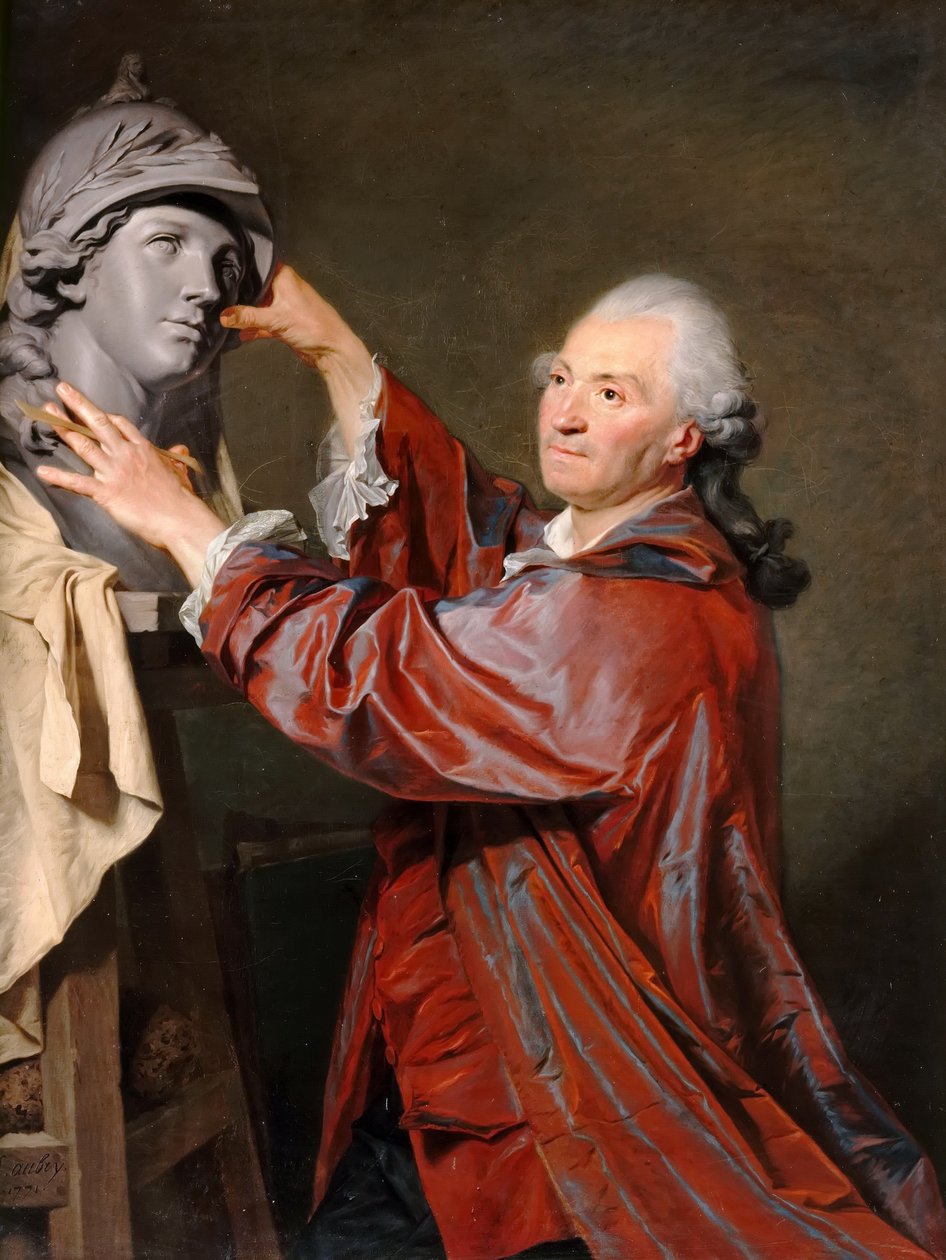 Portret Louis-Claude Vassé autorstwa Etienne Aubry