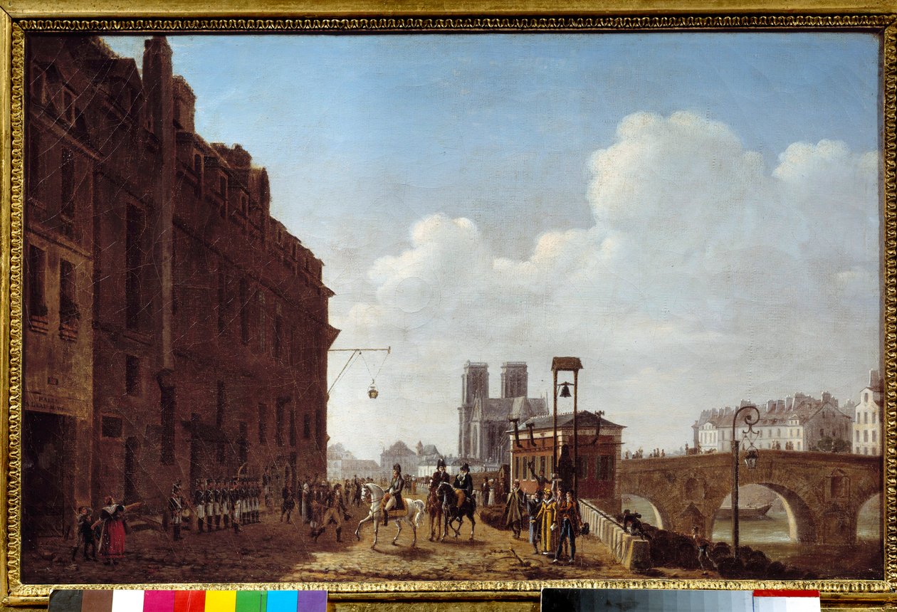 Cesarz Napoleon I (1769-1821) odwiedzający Halle a l