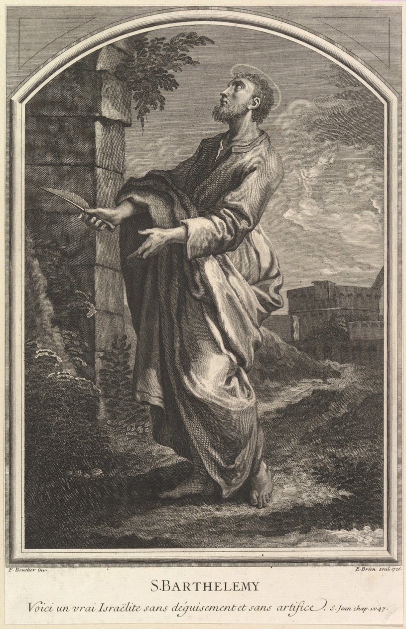 Św. Bartłomiej, 1726. autorstwa Etienne Brion