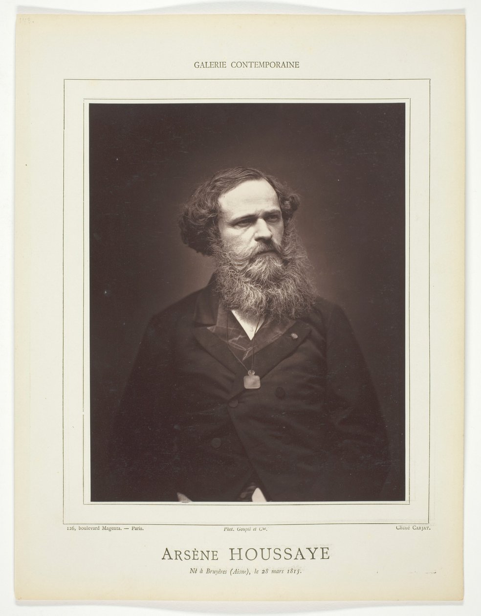 Arsène Houssaye autorstwa Etienne Carjat