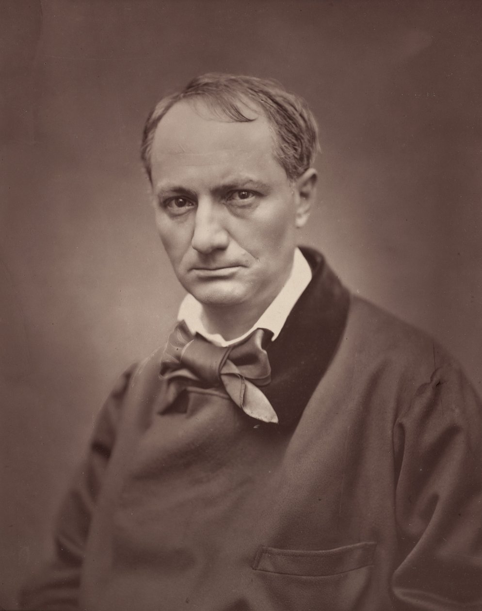 Charles Baudelaire, 1861, wydrukowany 1877. autorstwa Etienne Carjat