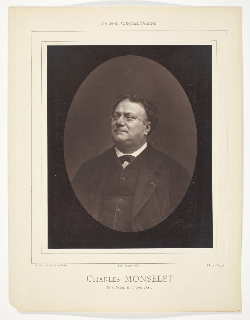 Charles Monselet autorstwa Etienne Carjat