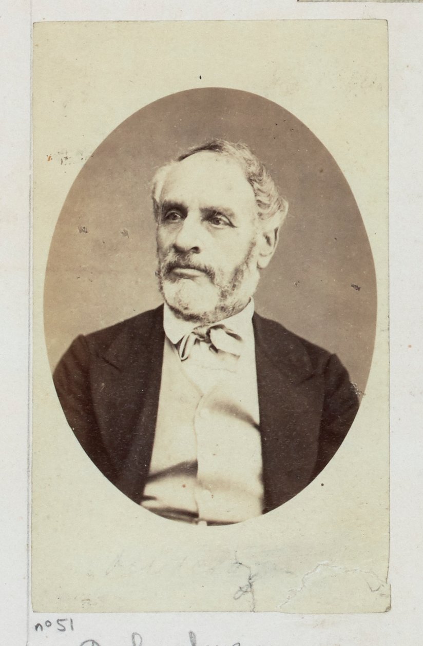 Delescluze Louis Charles (1809-1871). Dziennikarz, za swoje demokratyczne i społeczno-rewolucyjne poglądy wielokrotnie skazywany na grzywny i więzienie w Cayenne (1830). Wybrany do Rady Komuny, członek Komitetu... autorstwa Etienne Carjat