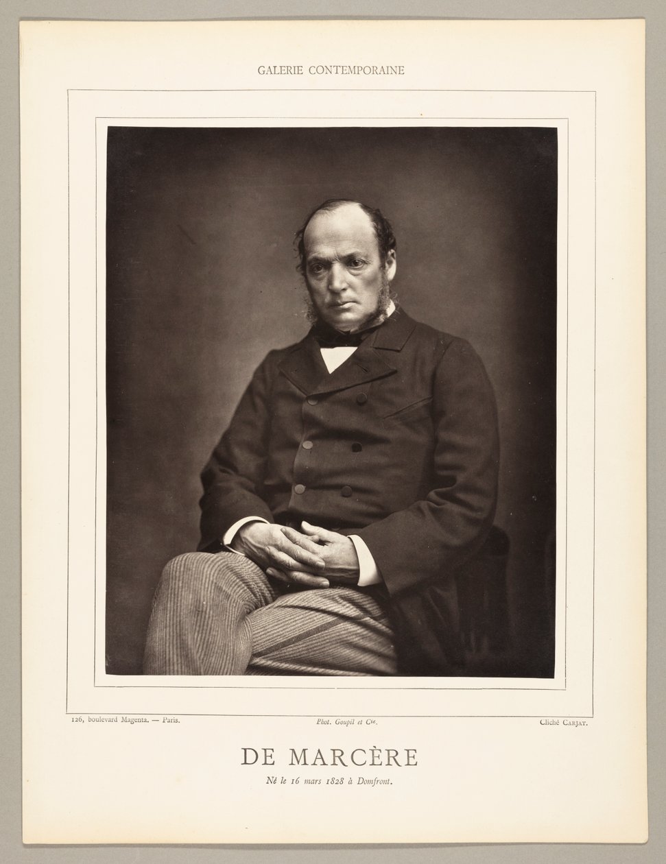 Émile Deshayes de Marère (francuski polityk, 1828-1918) autorstwa Etienne Carjat