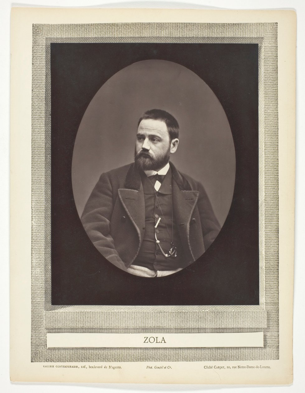 Émile Zola (francuski powieściopisarz, dramaturg i dziennikarz, 1840-1902) autorstwa Etienne Carjat