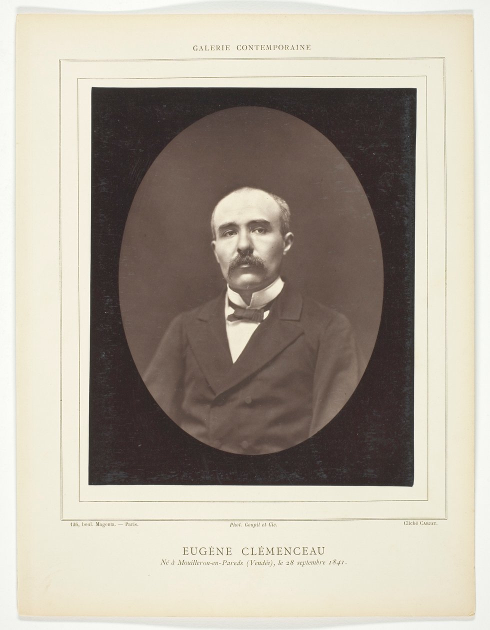 Eugène Clémenceau autorstwa Etienne Carjat