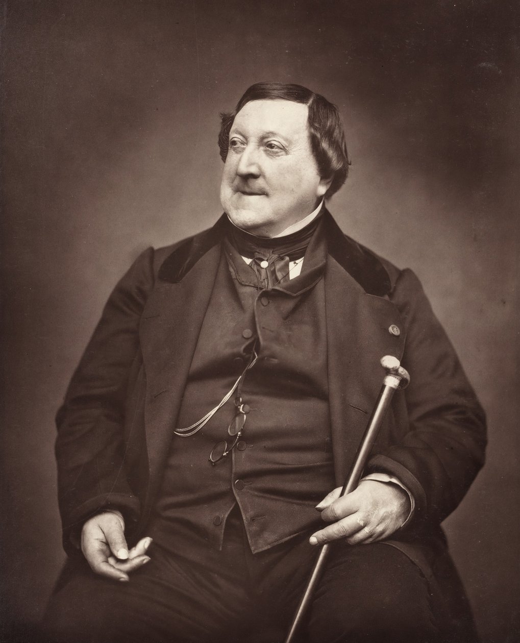 Gioachino Antonio Rossini Włoski kompozytor, 1792-1868, 1862. autorstwa Etienne Carjat