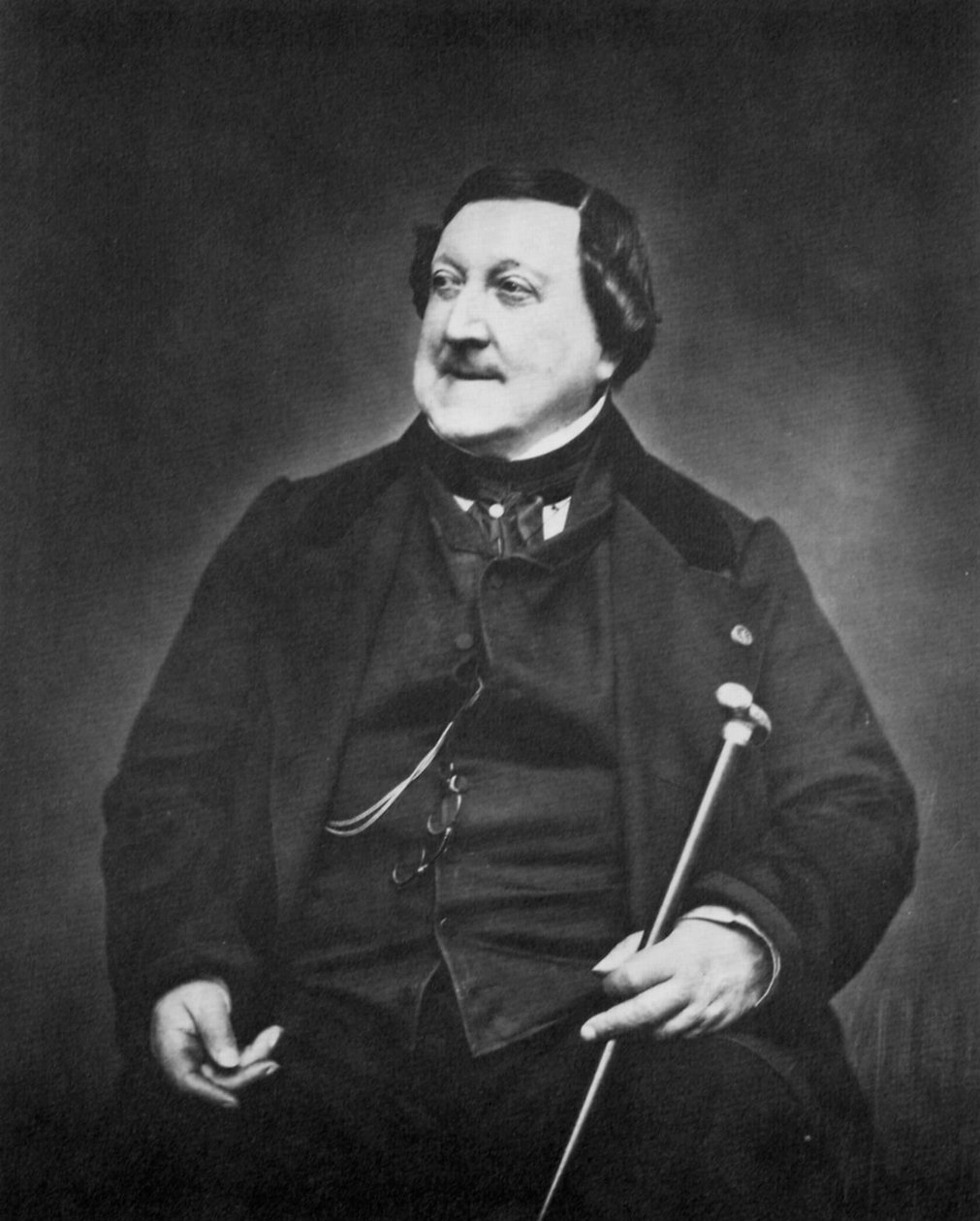 Gioachino Rossini, kompozytor włoski, ok. 1865 r. autorstwa Etienne Carjat